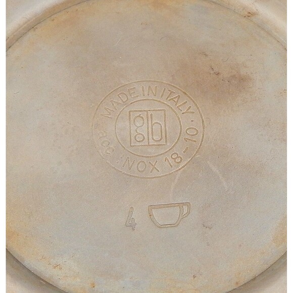 Guido Bergna GB Italy Espresso Maker Stainless 18-10 Stove Top Moka Pot 6 In - Picture 12 of 12